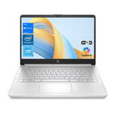 HP Essential 14" Traditional Laptop Intel N-Series 4GB RAM Intel Graphics 128GB eMMC Storage Windows 11 Home 60Hz - Silver